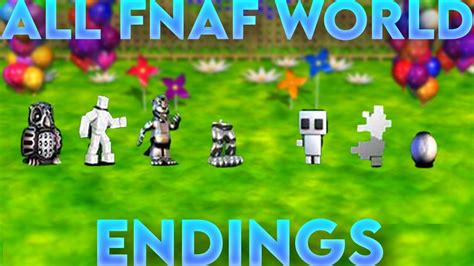 All FNaF World Endings - YouTube