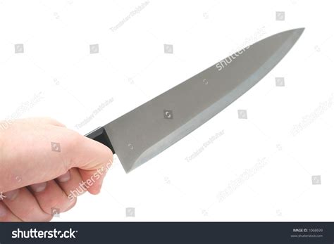 Hand Holding Kitchen Knife Stock Photo 1068699 - Shutterstock