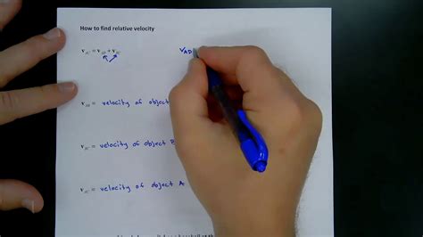 Relative Velocity in One Dimension - YouTube