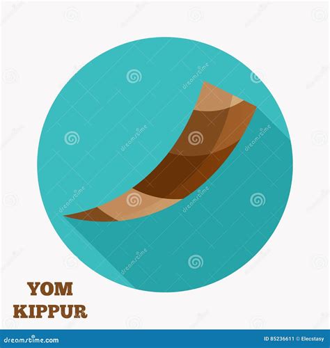 Yom Kippur Shofar Illustration Cartoon Vector | CartoonDealer.com #99560443