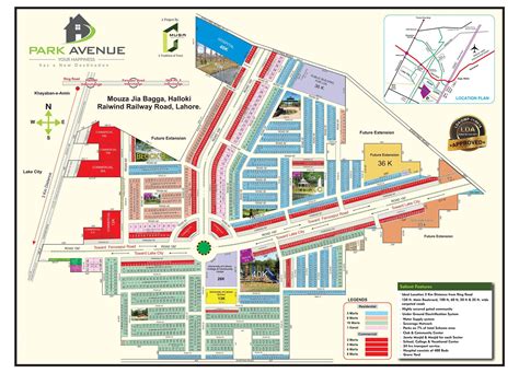 Park Avenue Lahore Map | eProperty®