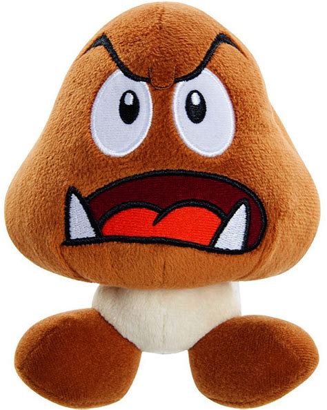 Super Mario World of Nintendo Goomba 6 Plush Open Mouth Jakks Pacific ...