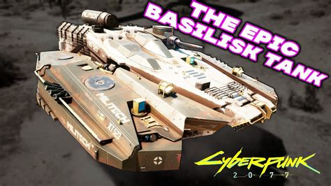 Cyberpunk 2077 - Militech Basilisk How to Get! Rare Tank | NEW! Review | Queen of the Highway ...