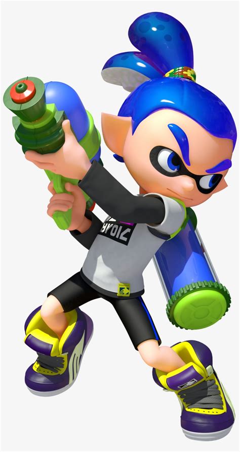 Inkling Boy - Nintendo Amiibo 3 Pack Splatoon Girl Squid PNG Image | Transparent PNG Free ...