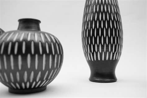 Set of 3 Studio Ceramic Vases by Wilhelm and Elly Kuch, 1960s, Germany ...