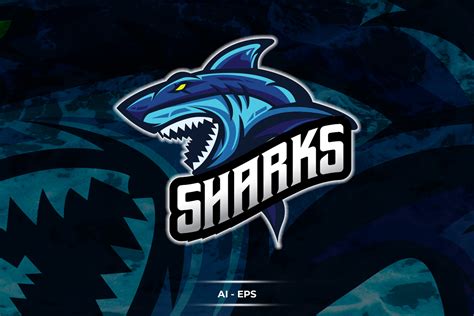 Sharks - Logo Template Graphic by storictype · Creative Fabrica