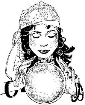 crystal ball fortune teller drawing - Clip Art Library