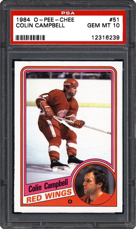 Auction Prices Realized Hockey Cards 1984 O-Pee-Chee Colin Campbell