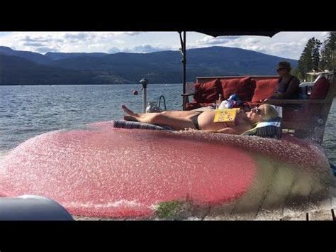 9 month Prego falls asleep on giant water balloon *Prank* - Slo Mo BOOM | Water balloons, How to ...