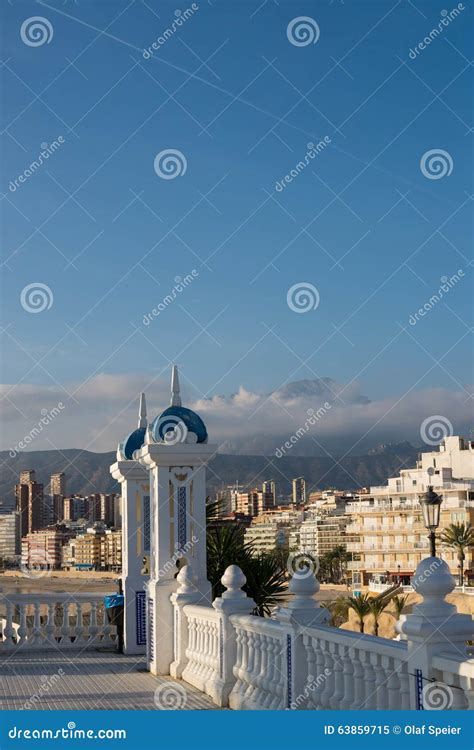 Benidorm skyline stock image. Image of beach, sunshine - 63859715