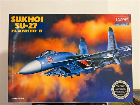 Academy 1/48 Sukhoi Su-27 Flanker-B, Hobbies & Toys, Toys & Games on ...