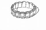 Bracelet Coloring Page Bracelets Pages Jewelry Printable  sketch template