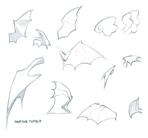 Bat Wings Drawing at PaintingValley.com | Explore collection of Bat ...