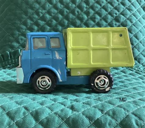 MARX TOYS MINI Metal Dump Truck, Vintage, Blue And Lime Green $28.00 - PicClick