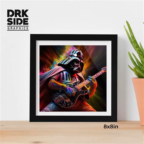 Darth Vader Playing Guitar Colorful Star Wars Poster - Etsy