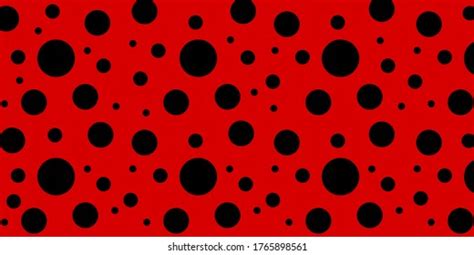 Ladybug Seamless Pattern Red Background Black Stock Vector (Royalty Free) 1765898561 | Shutterstock