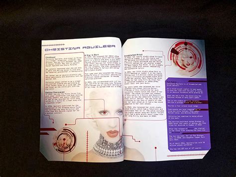 Christina Aguilera: Bionic Tour Book :: Behance