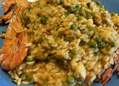 Arroz con bacalao, gambas y guisantes (adaptada a Mycook Next)