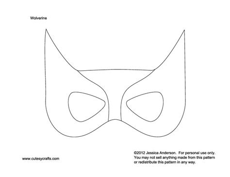 9 best ideas for coloring | Printable Wolverine Mask Template