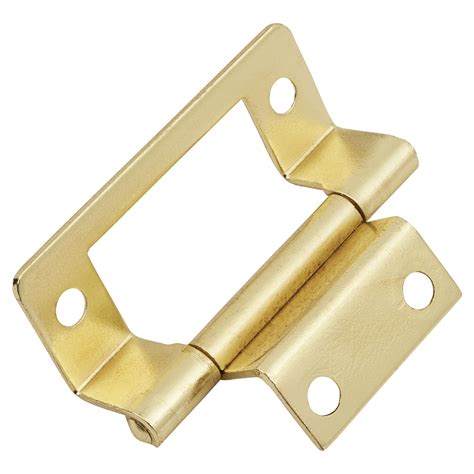 Cranked Type 2 Flush Hinge - 50mm - Brass Plated - Pack of 5 pairs | IronmongeryDirect | Same ...