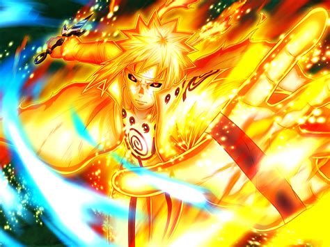 Minato Namikaze Nine Tails Chakra Mode