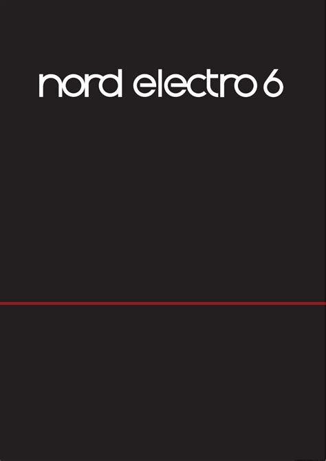 User manual Nord Electro 6D (English - 36 pages)