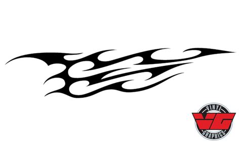 Vehicle Graphics - Flame Decals - VG963 Tribal Flame Decal