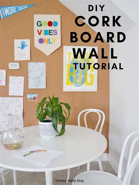 Diy the easiest cork board wall in an afternoon – Artofit