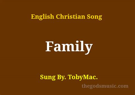 Family Song Lyrics