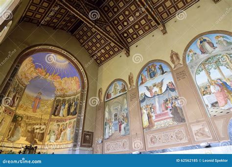 Visitation Church Interior, Jerusalem Stock Image | CartoonDealer.com ...