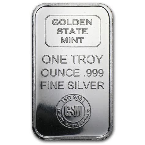 1 oz Silver Bar - Golden State Mint (ISO) - Walmart.com