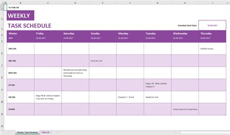 14+ Microsoft Schedule Template | DocTemplates