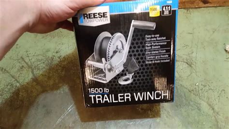 Winch Installation On Trailer