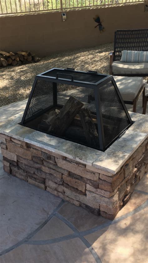 Fire Pit Screen Size Up To 48" Per Side