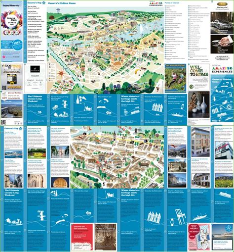 Geneva tourist attractions map - Ontheworldmap.com