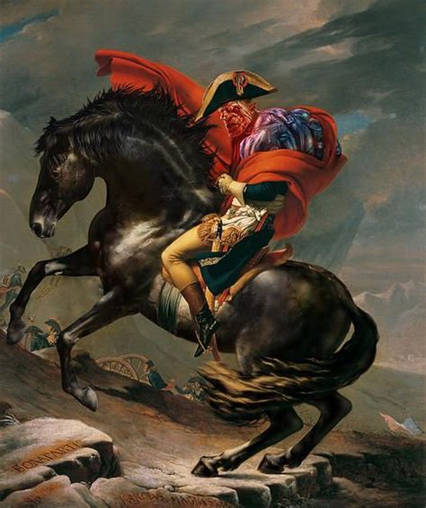 Napoleon Crossing the Alps - Parody | Militar, Estatuas, Pinturas