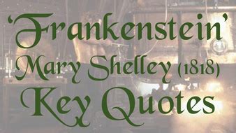 Frankenstein Key Quotes Display | Teaching Resources