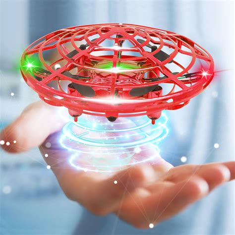 Mini Drone Flying Toy Hand Operated Drones for Kids or Adults - Hands Free UFO Helicopter, Easy ...