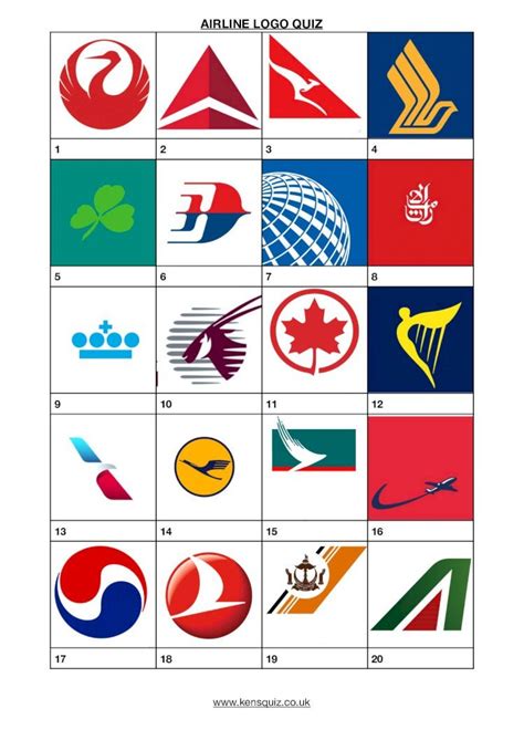 (PDF) Airline logos quiz - Ken's Quiz Site . Title: Airline logos quiz ...