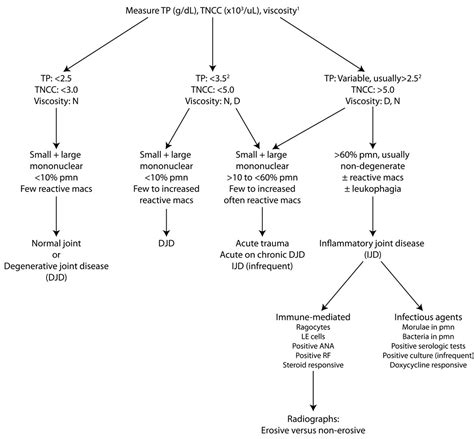 Algorithm for interpretation of synovial fluid analysis | eClinpath