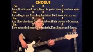 Seminole Wind (John Anderson) Bass Guitar Cover Lesson with Chords ...