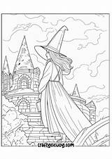Witch Coloring Pages 30 Free PDF Printables  Crafty Cici Joy sketch template