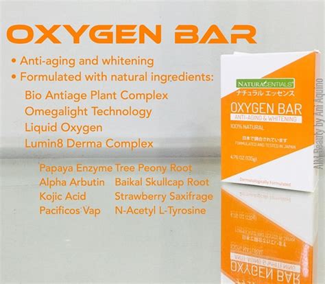 Naturacentials Oxygen Bar Soap, Anti-Aging, Smoothening and Whitening ...