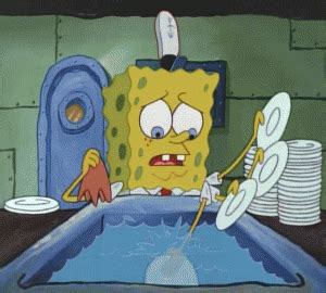 21 Things Anyone Without A Dishwasher Needs ASAP | Spongebob cartoon, Cartoon gifs, Spongebob