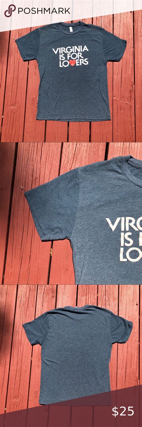 Virginia is for Lovers T-Shirt Soft Blue Tee Sz M | American fighter shirts, Blue tee, Next ...