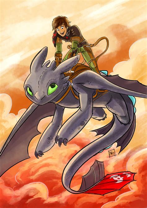 Hiccup and Toothless by FeloniusMonk on DeviantArt