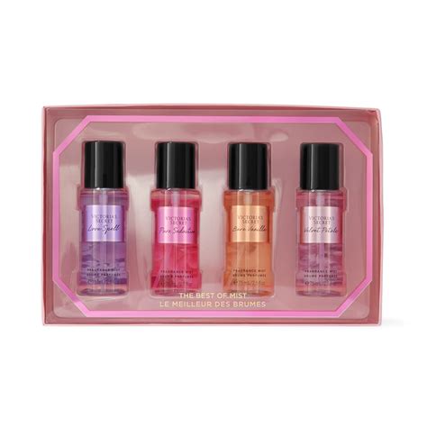 Buy Victoria's Secret Fragrance Mist Collection 4 Piece Mini Mist Gift Set: Love Spell, Pure ...