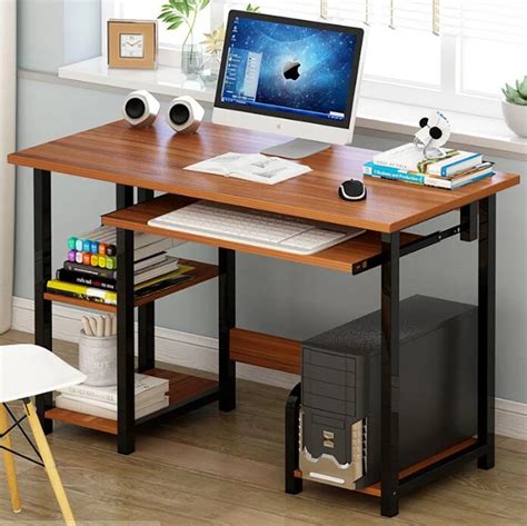 Computer Table With Keyboard Drawer - Coaster Peel Computer Desk With Keyboard Tray Value City ...