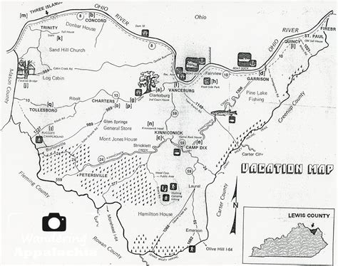 Wandering Appalachia: Lewis County Vacation Map