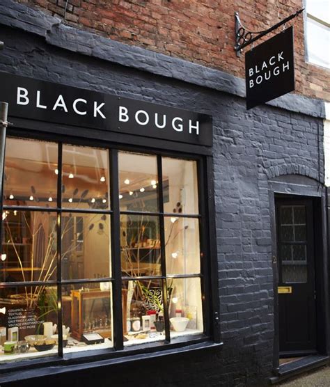 'Bright' Screen Print - Black Bough | Ludlow | Storefront design, Store signage, Shop signage